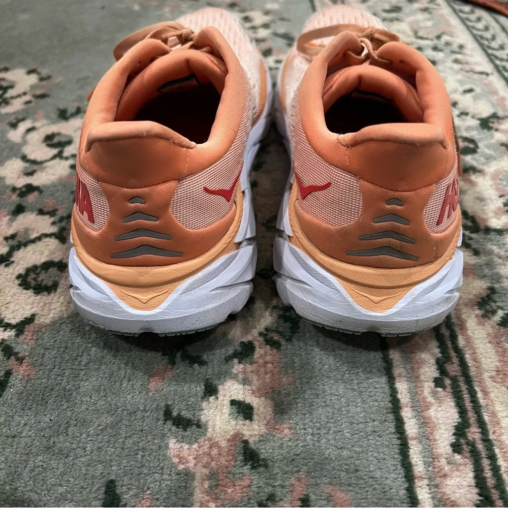 HOKA Clifton 8 Women's Orange Running Shoe Sneakers Z5752 Size 9B - Picture 7 of 11